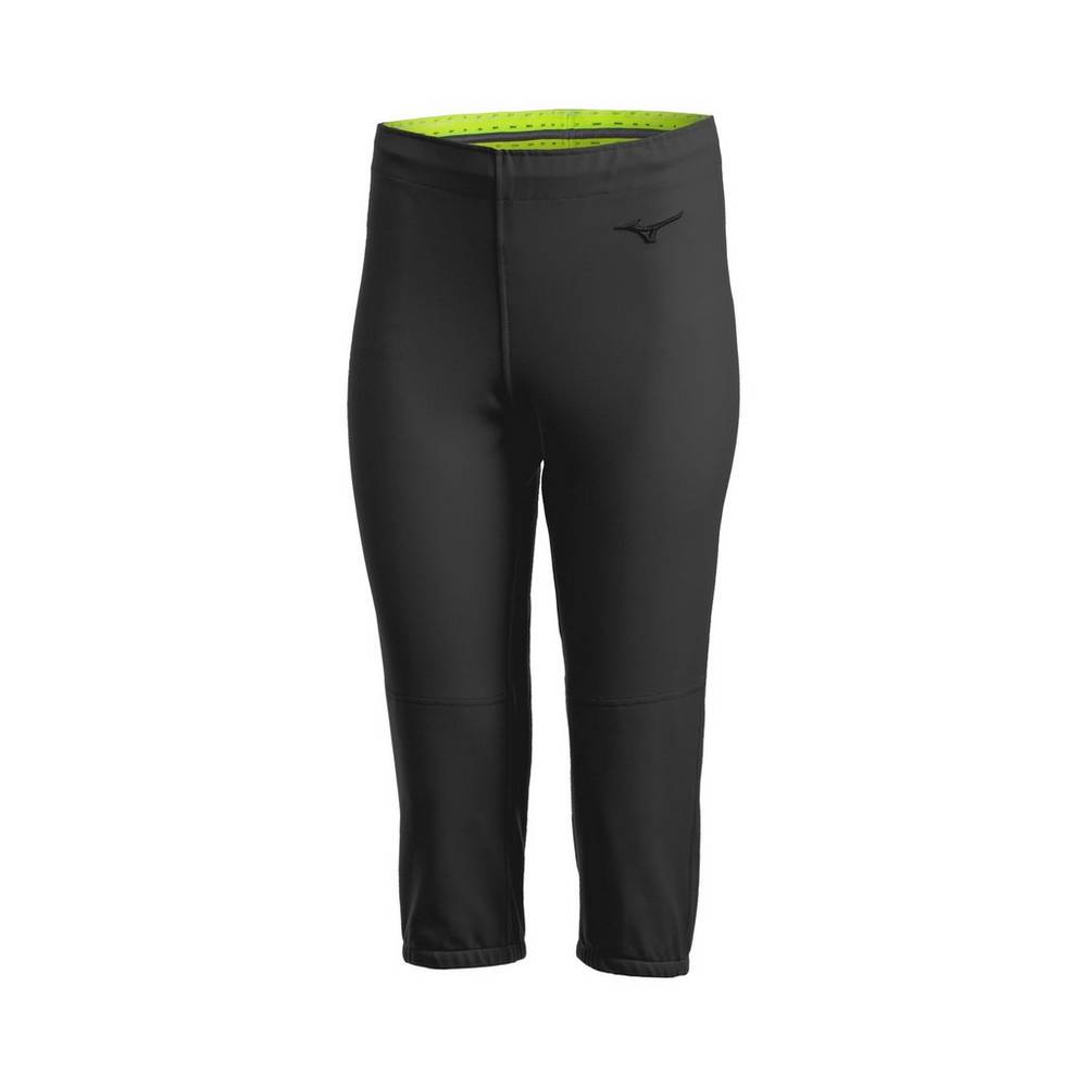 Pantalones Mizuno Stretch - Unbelted Mujer Negras Comprar HLQE-80145